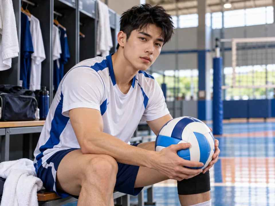 Quả Bóng Chuyền Edge Trắng Phối Xanh Nam