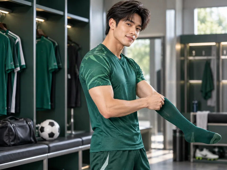 Phụ Kiện Bóng Đá Edge Xanh Emerald Nam
