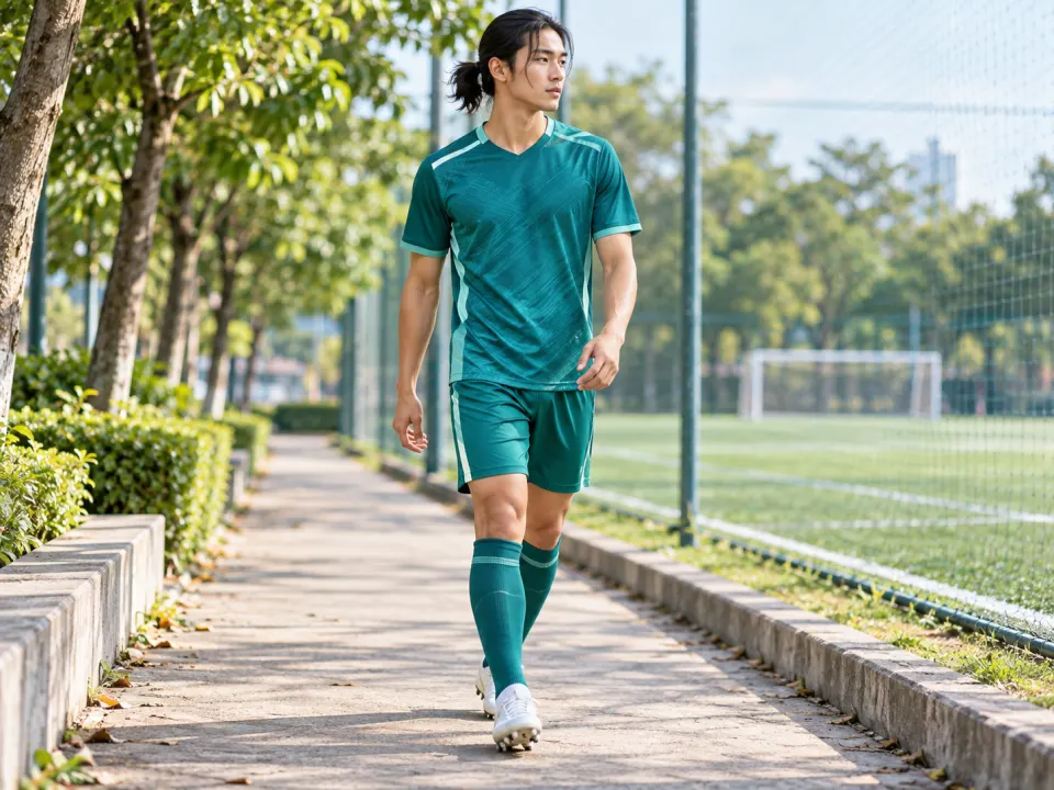 Bộ Bóng Đá Aero Xanh Emerald Phong Trào