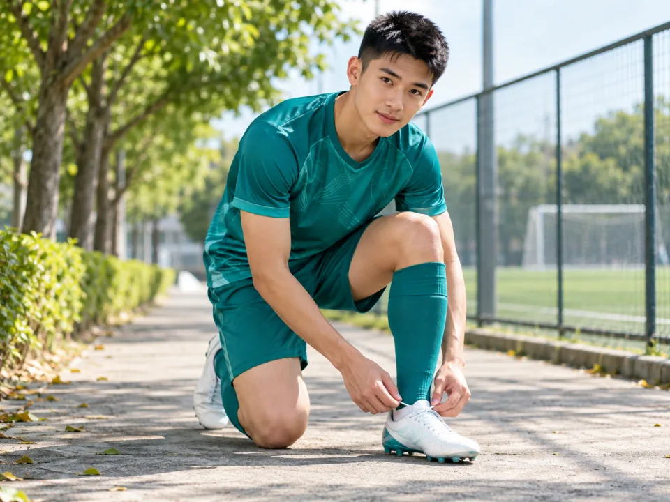 Bộ Bóng Đá Ưu Đãi Aero Xanh Emerald Nam