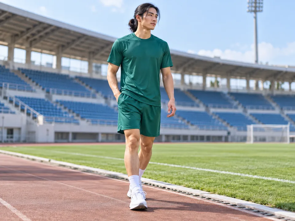 Quần Áo Thể Thao Ưu Đãi Core Xanh Emerald Nam