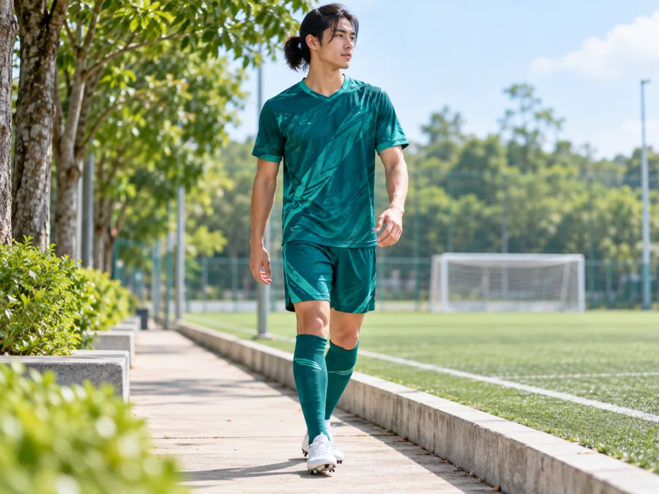 Bộ Bóng Đá Ưu Đãi Aero Xanh Emerald Đội Nhóm
