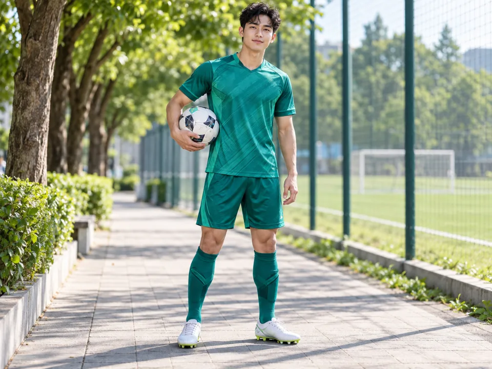 Bộ Bóng Đá Ưu Đãi Aero Xanh Emerald Thi Đấu