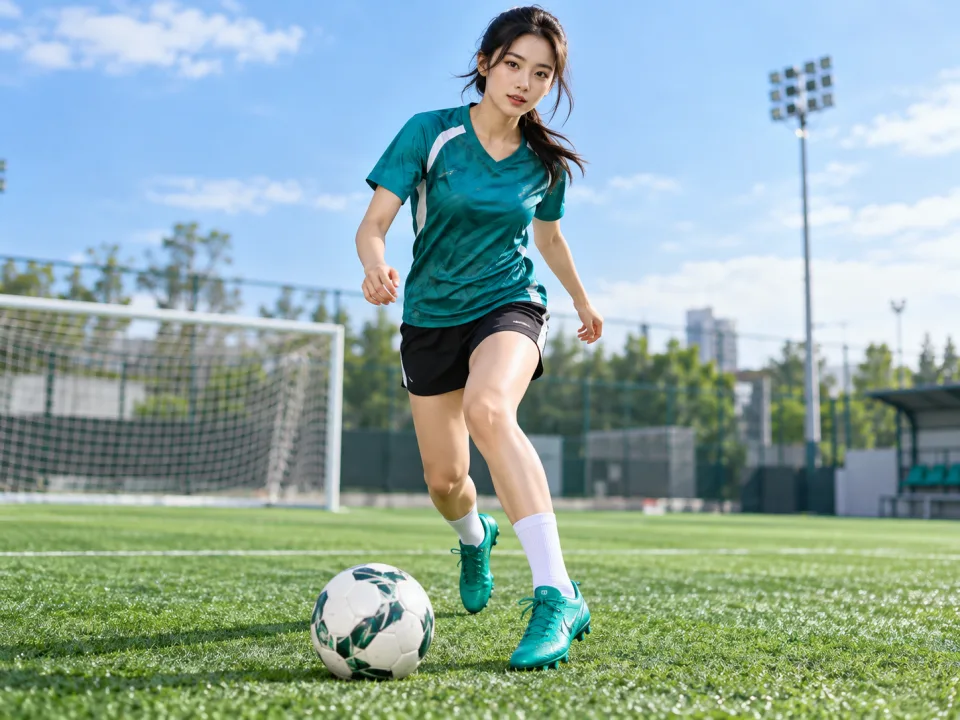 Giày Bóng Đá Ưu Đãi Motion Xanh Emerald Thi Đấu