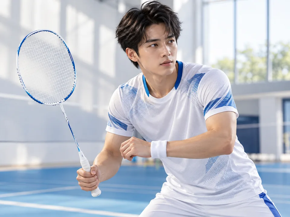 Vợt Cầu Lông Motion Trắng Phối Xanh Nam