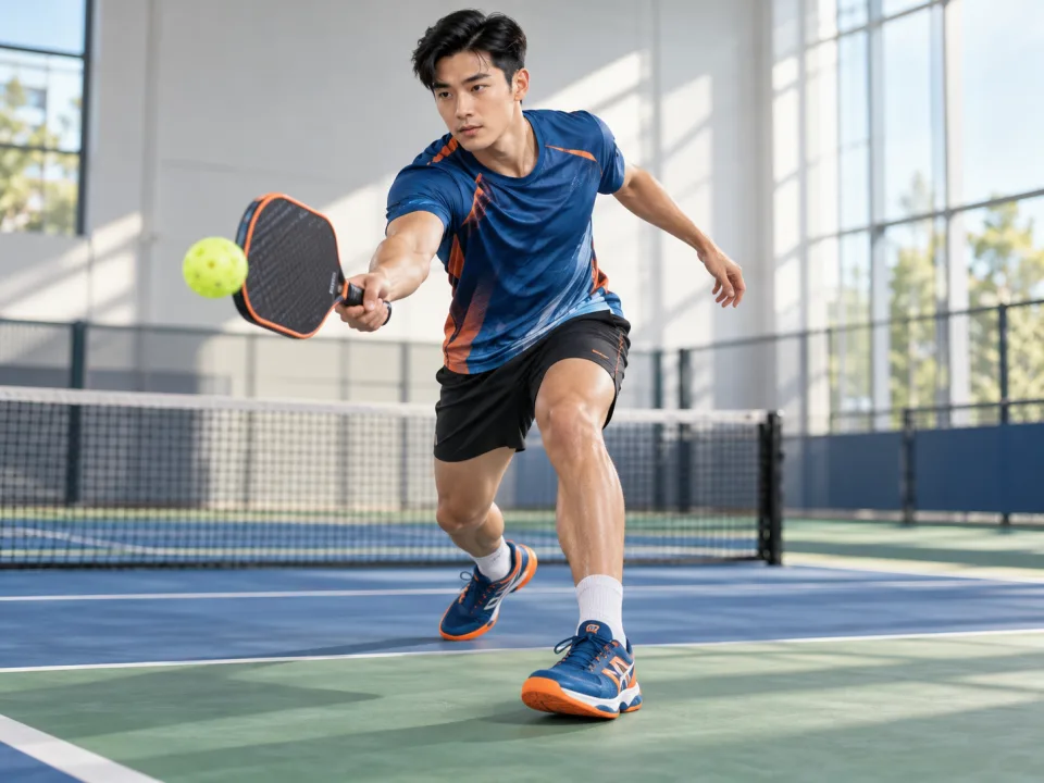 Giày Pickleball Motion Xanh Phối Cam Nam