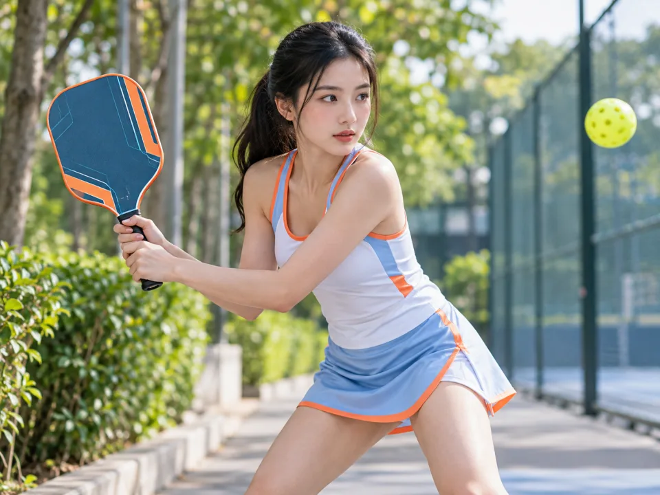 Vợt Pickleball Aero Xanh Phối Cam Nữ