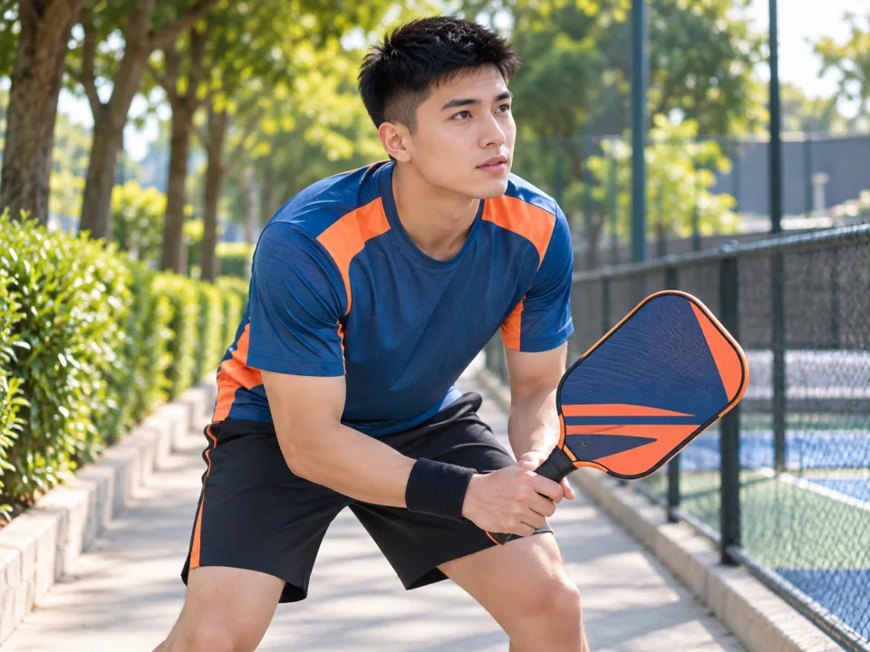 Vợt Pickleball Aero Xanh Phối Cam Đội Nhóm