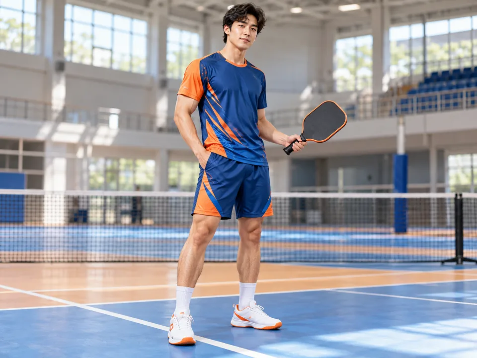 Bộ Đồ Pickleball Vertex Xanh Phối Cam Đội Nhóm