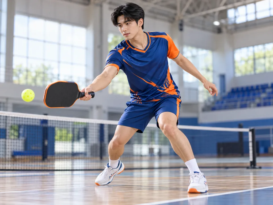 Bộ Đồ Pickleball Vertex Xanh Phối Cam Phong Trào
