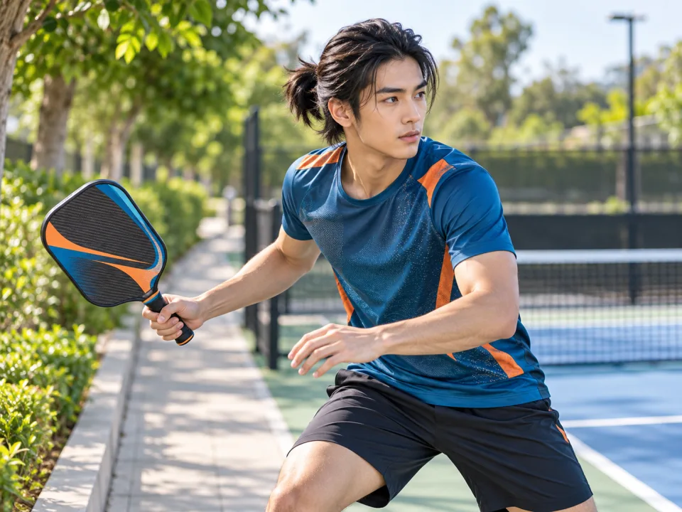 Vợt Pickleball Aero Xanh Phối Cam Thi Đấu