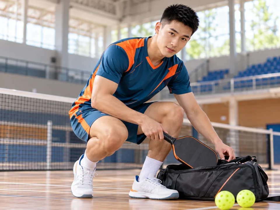 Bộ Đồ Pickleball Vertex Xanh Phối Cam Thi Đấu