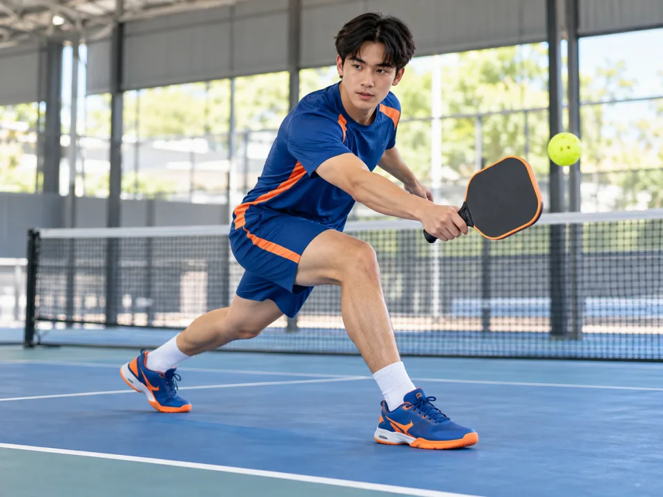 Giày Pickleball Storm Xanh Phối Cam Thi Đấu