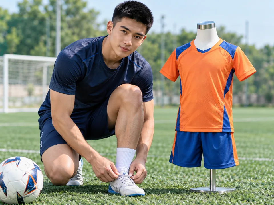 Áo Câu Lạc Bộ Trẻ Em Prime Cam Phối Xanh Nam