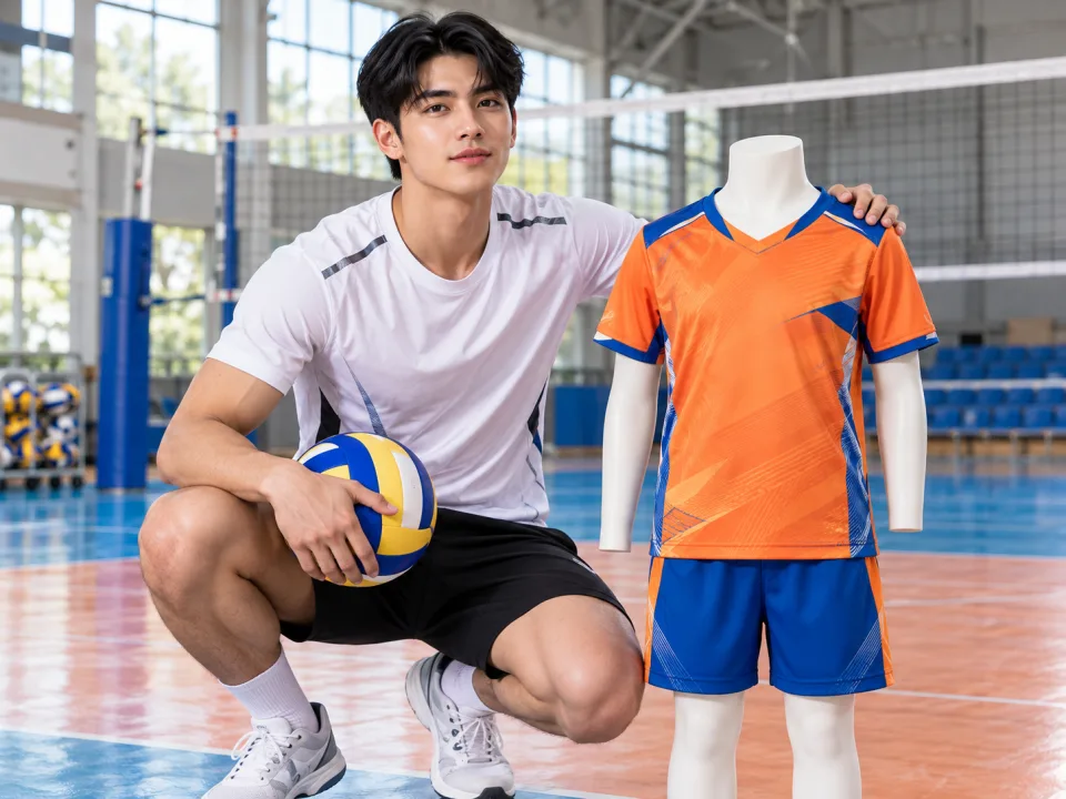 Bộ Không Logo Trẻ Em Vertex Cam Phối Xanh Nam