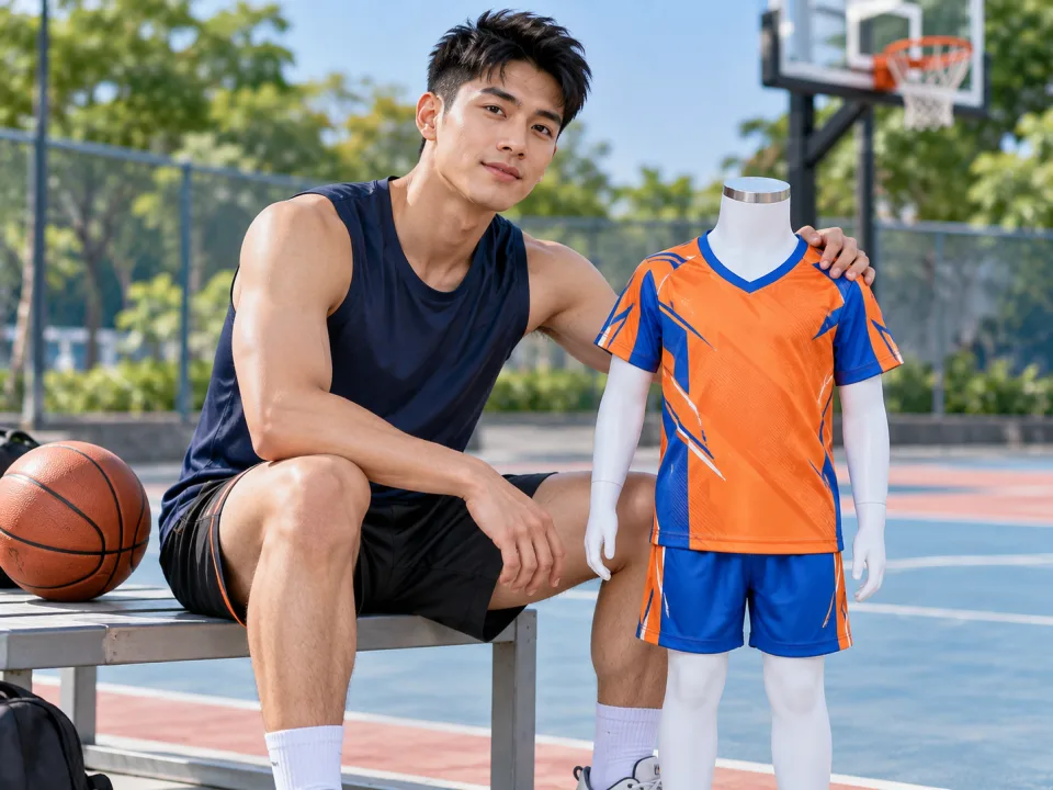 Bộ Bóng Đá Trẻ Em Nova Cam Phối Xanh Nam
