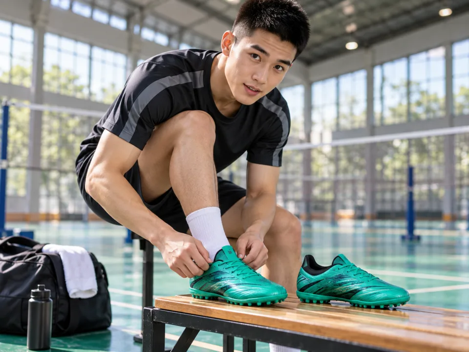 Giày Bóng Đá Trẻ Em Storm Xanh Emerald Đội Nhóm