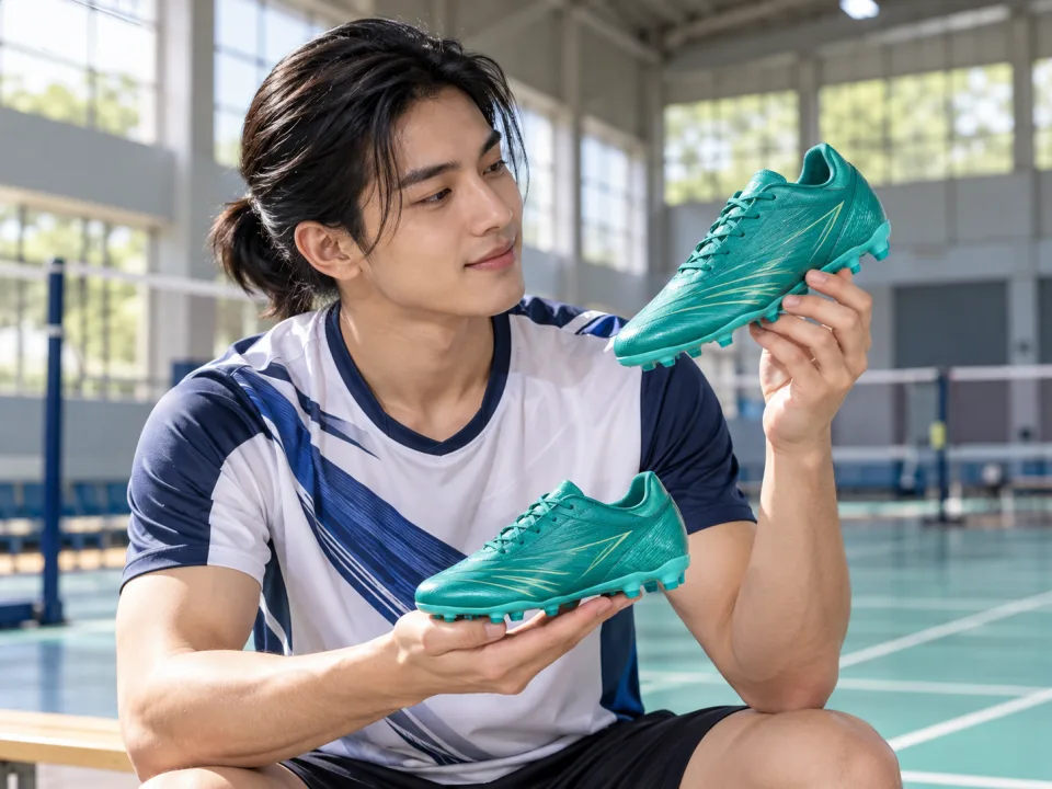 Giày Bóng Đá Trẻ Em Storm Xanh Emerald Thi Đấu