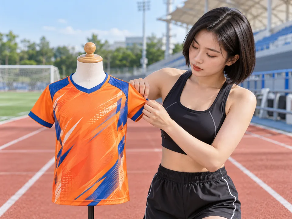 Áo Câu Lạc Bộ Trẻ Em Flow Cam Phối Xanh Thi Đấu